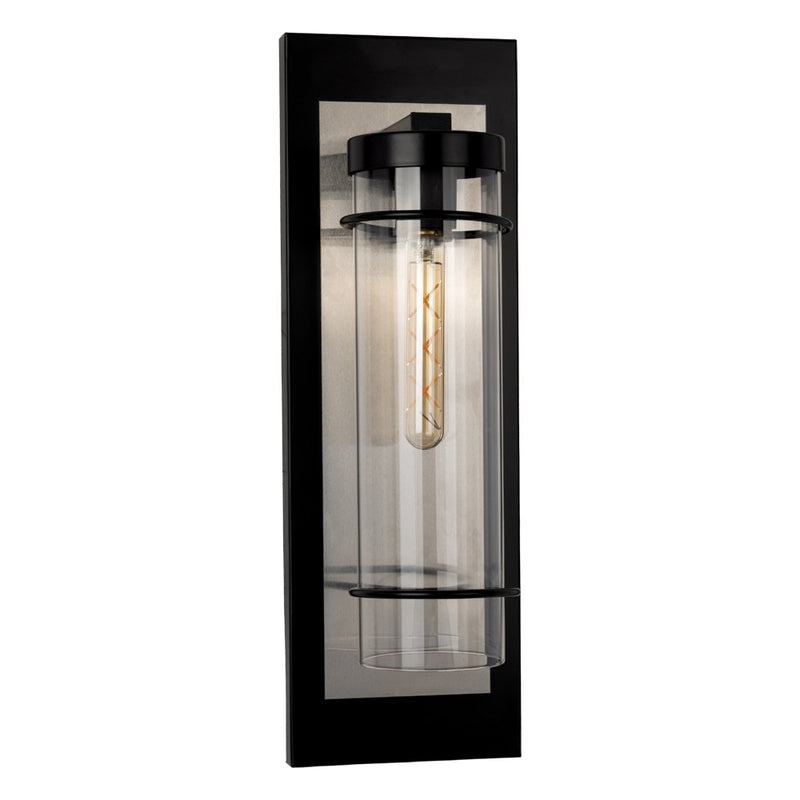 Eglo USA 206293A LED Outdoor Wall Mount, Black, Brushed Gold