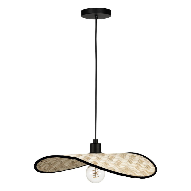 Eglo USA 206321A One Light Dual Mount Pendant or Ceiling, Black