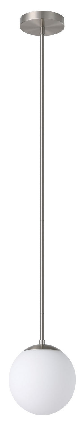 Eglo USA 206419A One Light Pendant, Matte Nickel