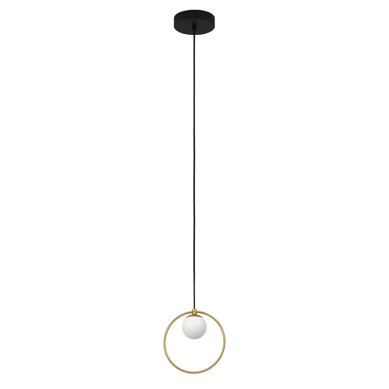 Eglo USA 206857A LED Pendant, Black, Shiny Gold