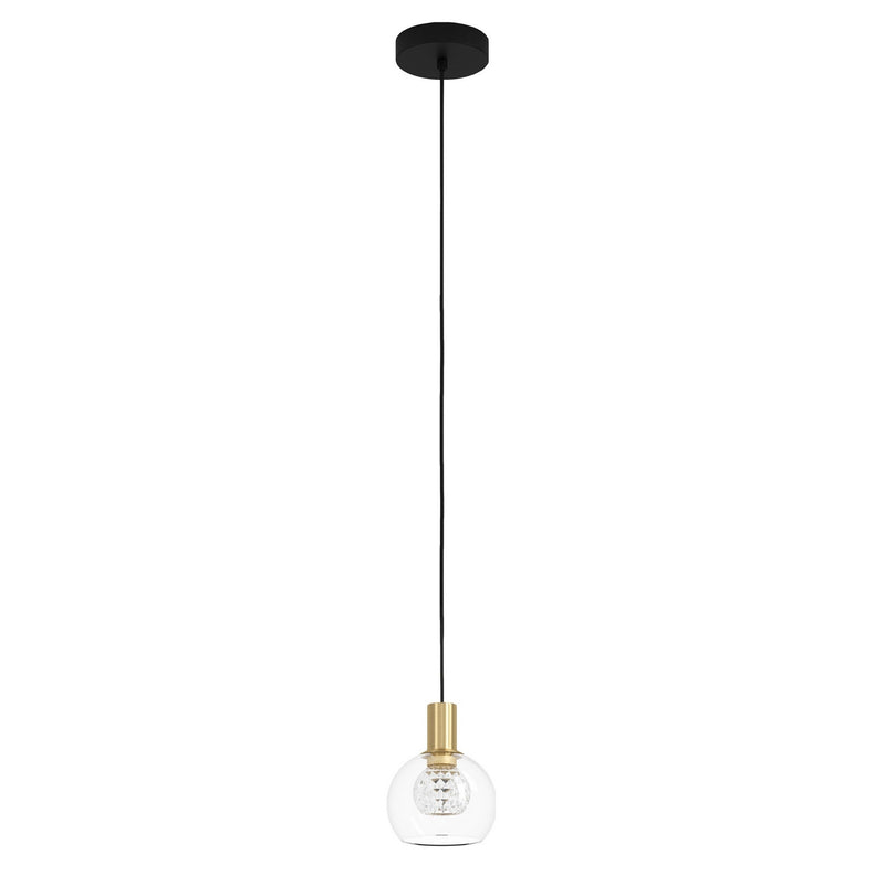 Eglo USA 206858A LED Pendant, Black & Brushed Gold