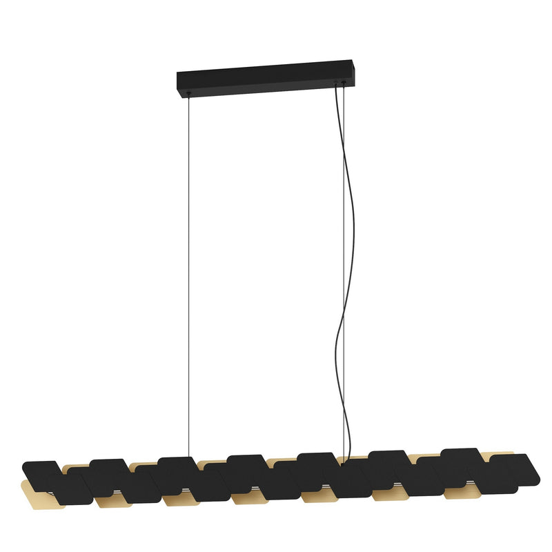 Eglo USA 390032A LED Linear Pendant, Black