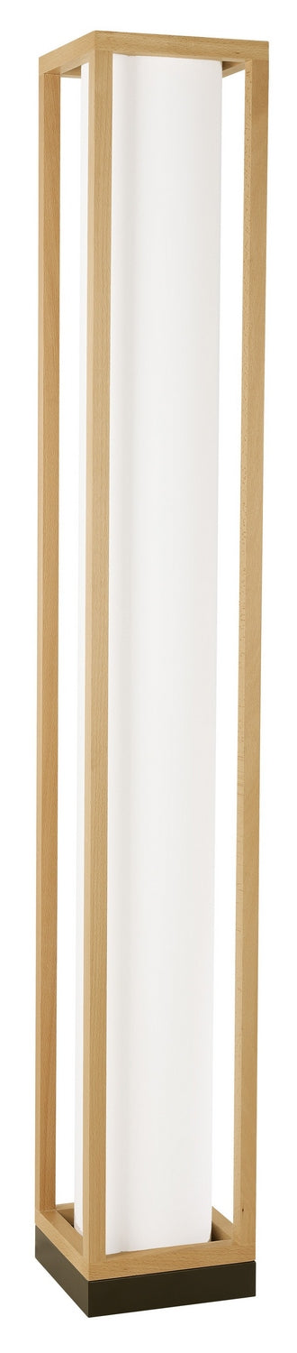 Eglo USA 390103A Four Light Floor Lamp, Natural Wood