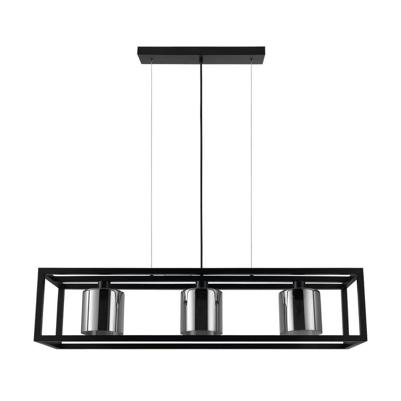 Eglo USA 390175A Three Light Pendant, Black