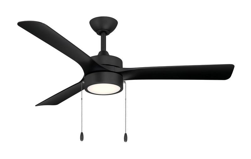 Progress Lighting P250122-31M-30 52" Ceiling Fan, Matte Black