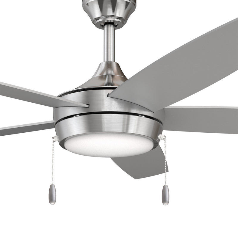 Progress Lighting P250125-009-30 52" Ceiling Fan, Brushed Nickel