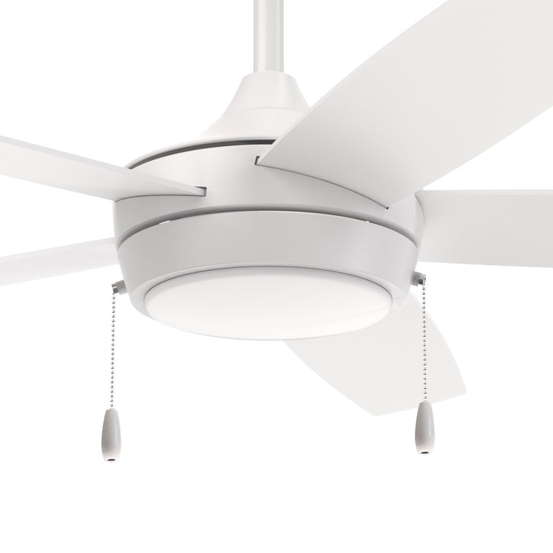 Progress Lighting P250125-28M-30 52" Ceiling Fan, Matte White