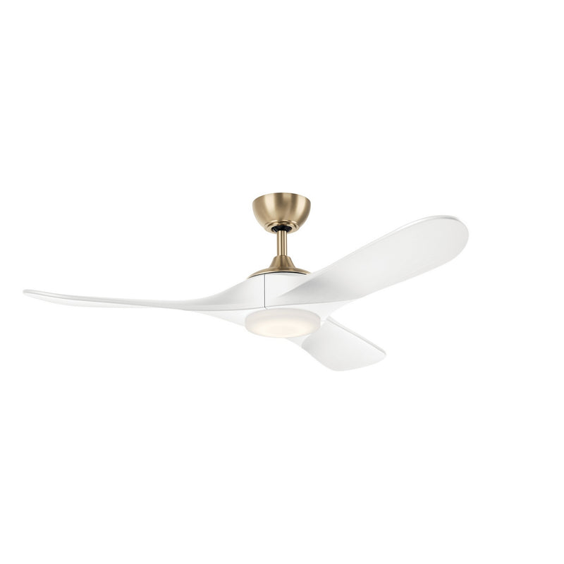 Kichler 310552CPZMWH 52" Ceiling Fan, Champagne Bronze