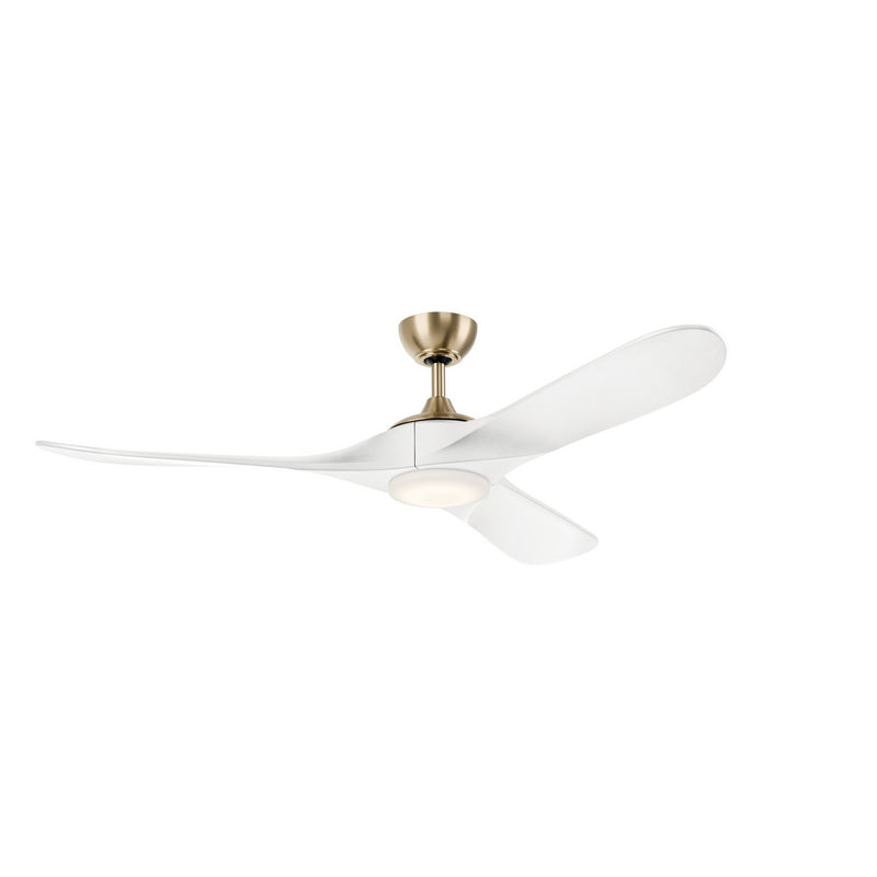Kichler 310560CPZMWH 60" Ceiling Fan, Champagne Bronze