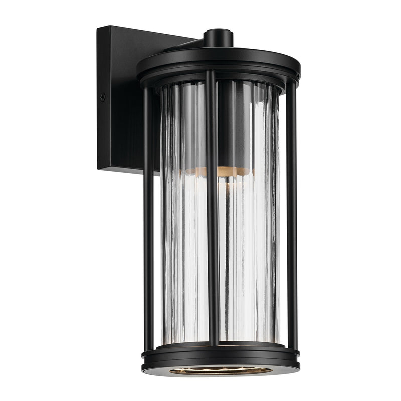 Kichler 59022BKDS One Light Outdoor Wall Mount, Black