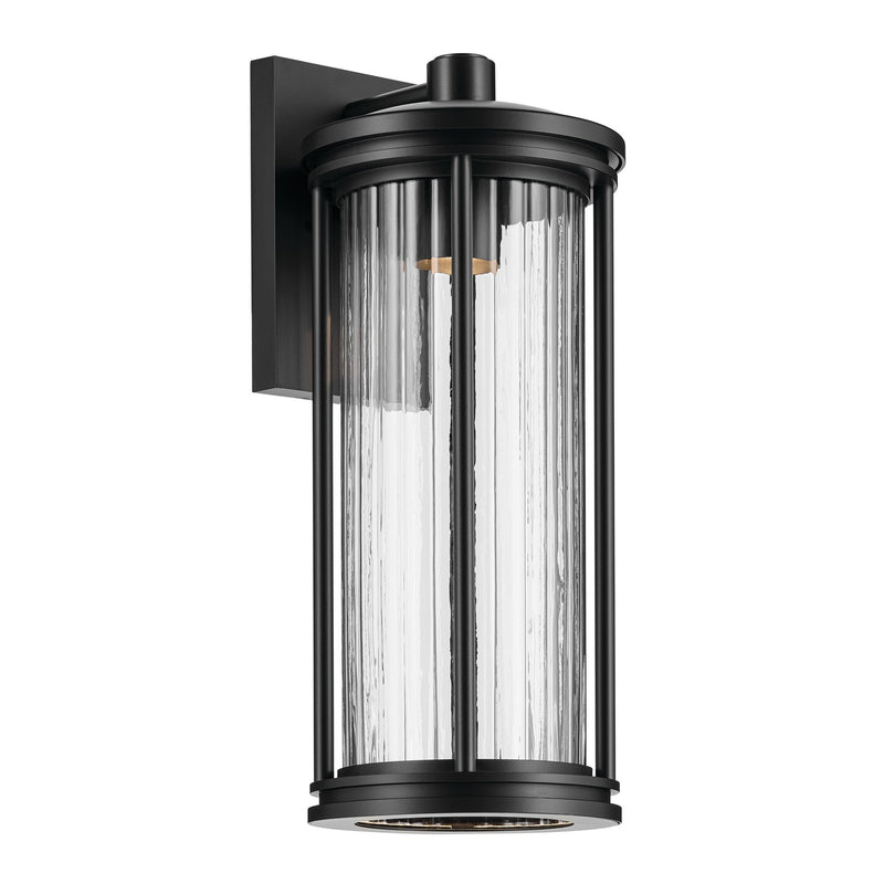 Kichler 59024BKDS One Light Outdoor Wall Mount, Black