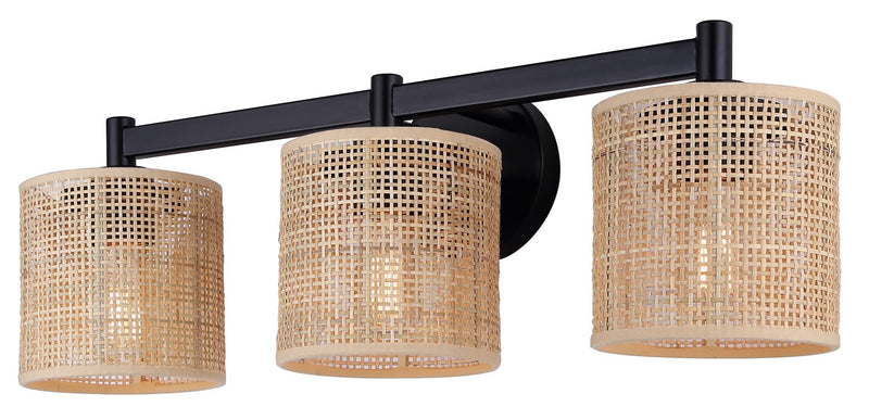 Canarm IVL1206A03BK Three Light Vanity, Black