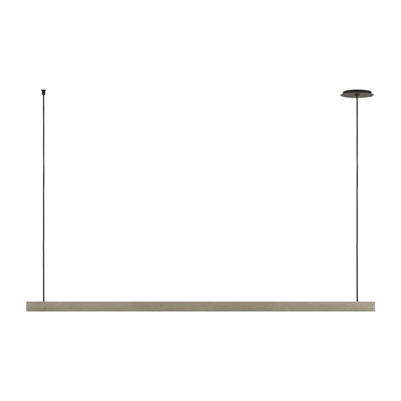 Visual Comfort Modern MDLS79727BHC LED Linear Chandelier, Honed Concrete