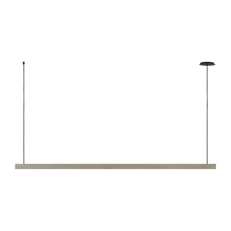 Visual Comfort Modern MDLS79827BHC LED Linear Chandelier, Honed Concrete
