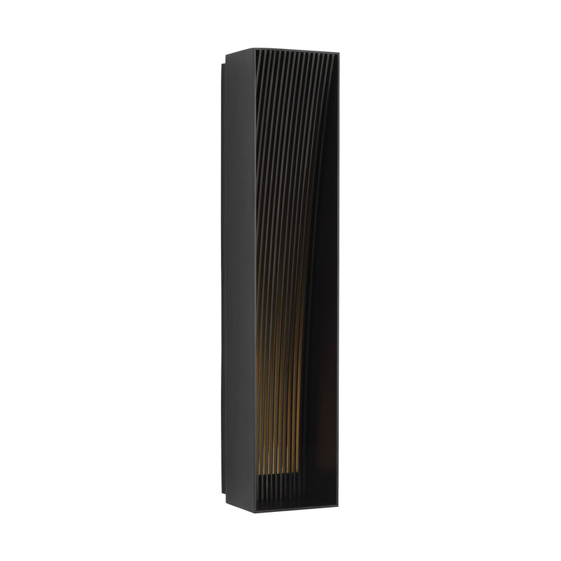 Visual Comfort Modern MDOWS86127OB LED Outdoor Wall Mount, Outdoor Black