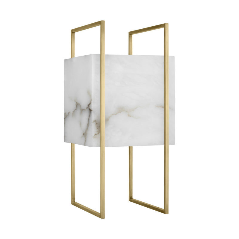 Visual Comfort Modern MDTB79227HABALB LED Table Lamp, Hand-Rubbed Antique Brass