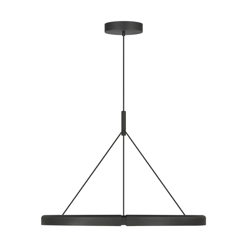 Visual Comfort Modern PBCH80327B LED Chandelier, Nightshade Black