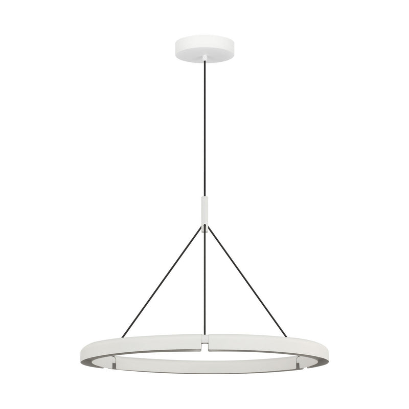 Visual Comfort Modern PBCH80327MW LED Chandelier, Matte White