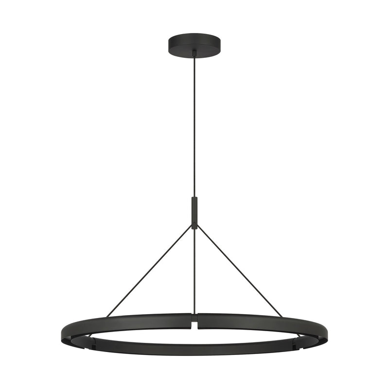 Visual Comfort Modern PBCH80427B LED Chandelier, Nightshade Black
