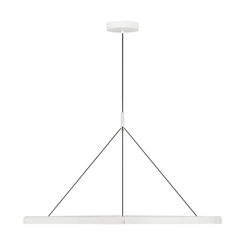 Visual Comfort Modern PBCH80527MW LED Chandelier, Matte White