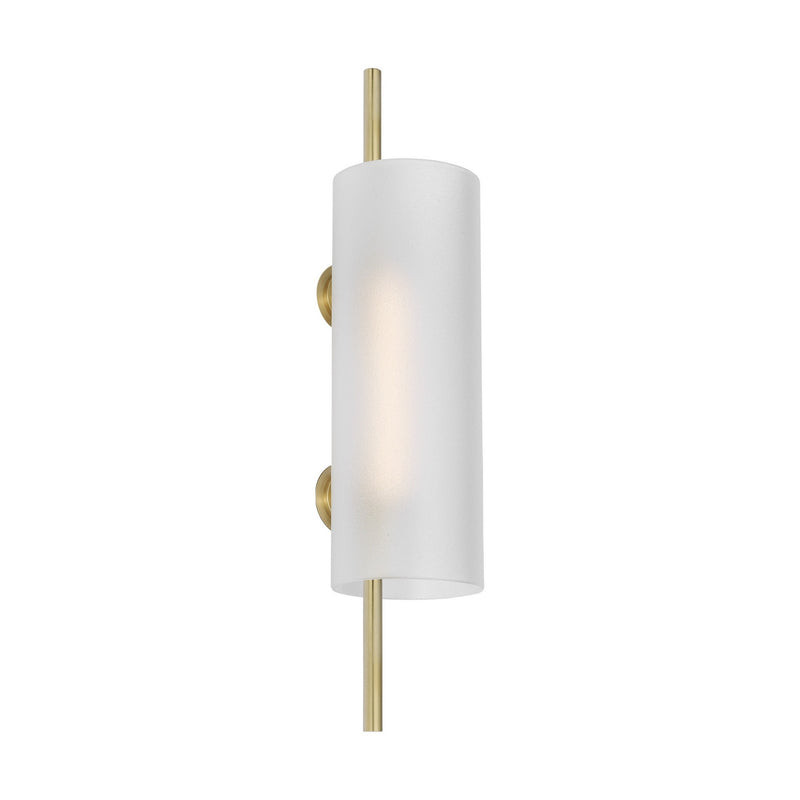 Visual Comfort Modern PBWS80927HABEG LED Wall Sconce, Hand-Rubbed Antique Brass