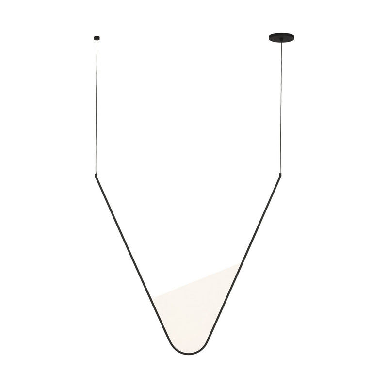 Visual Comfort Modern SLCH836SCTB LED Chandelier, Nightshade Black