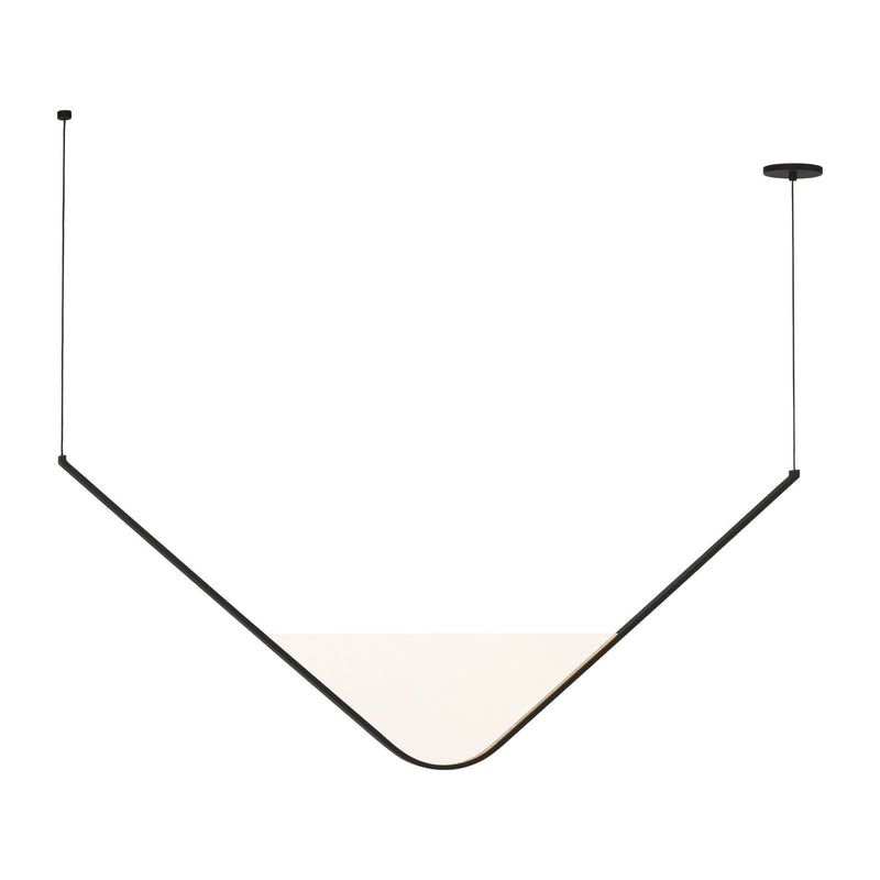 Visual Comfort Modern SLCH837SCTB LED Chandelier, Nightshade Black