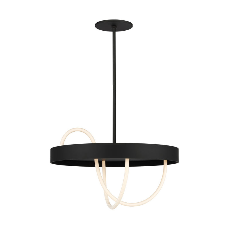 Visual Comfort Modern SLCH84027B LED Chandelier, Nightshade Black