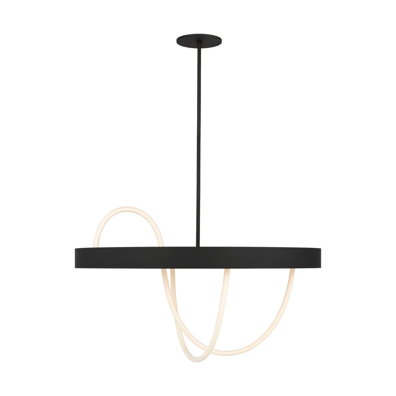 Visual Comfort Modern SLCH86427B LED Chandelier, Nightshade Black