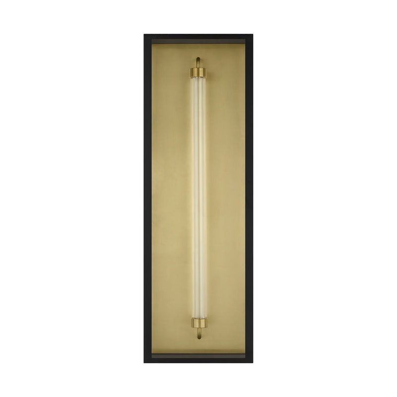 Visual Comfort Modern SLOWS85027OBCG LED Outdoor Wall Mount, Outdoor Black