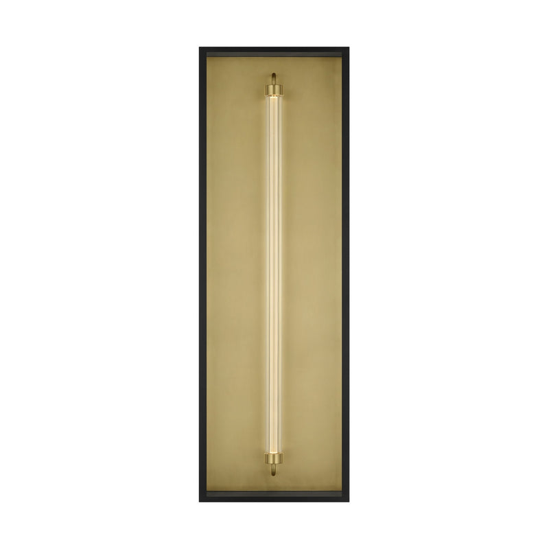 Visual Comfort Modern SLOWS85127OBCG LED Outdoor Wall Mount, Outdoor Black