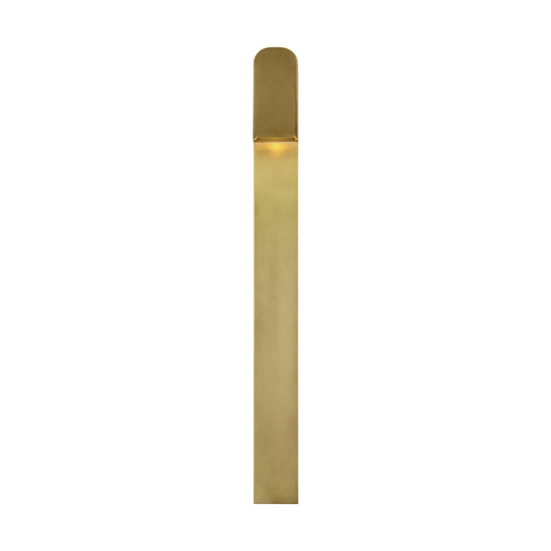 Visual Comfort Modern SLOWS85427HAB LED Outdoor Wall Mount, Hand-Rubbed Antique Brass