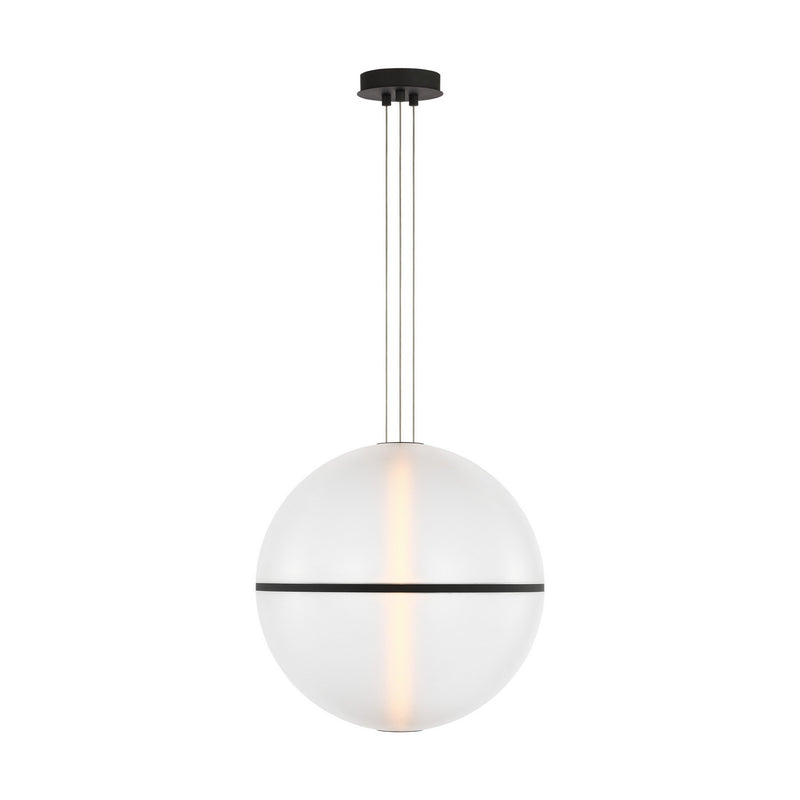 Visual Comfort Modern SLPD841SCTBOA LED Pendant, Nightshade Black
