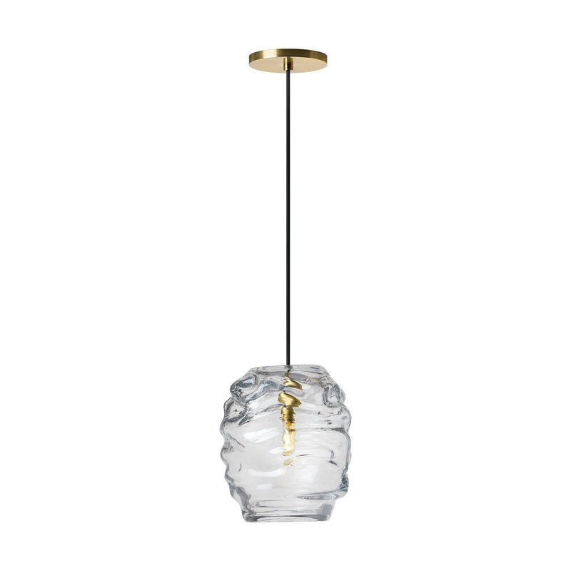 Visual Comfort Modern SLPD865HABCG One Light Pendant, Hand-Rubbed Antique Brass