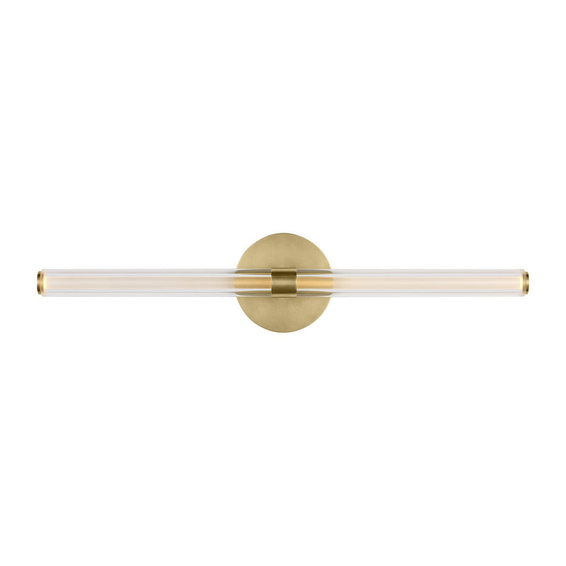Visual Comfort Modern SLV84227HABCA LED Vanity, Hand-Rubbed Antique Brass