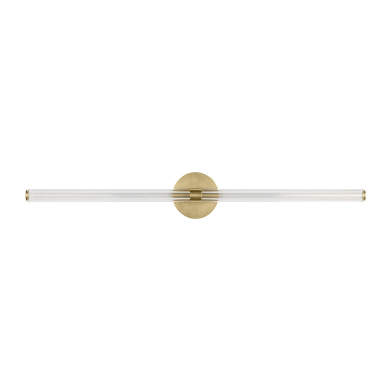Visual Comfort Modern SLV84427HABCA LED Vanity, Hand-Rubbed Antique Brass