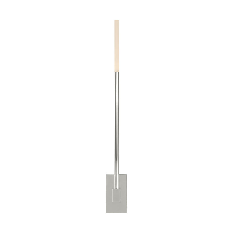 Visual Comfort Modern SLWS81727PNEG LED Wall Sconce, Polished Nickel