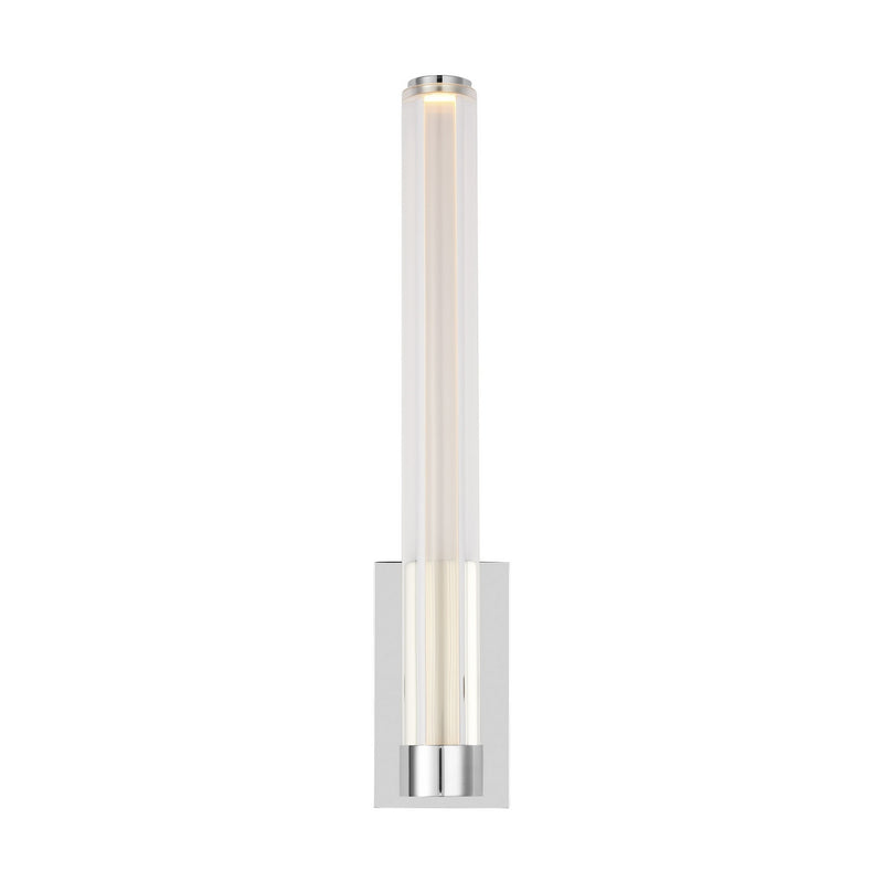 Visual Comfort Modern SLWS84527CHCA LED Wall Sconce, Chrome