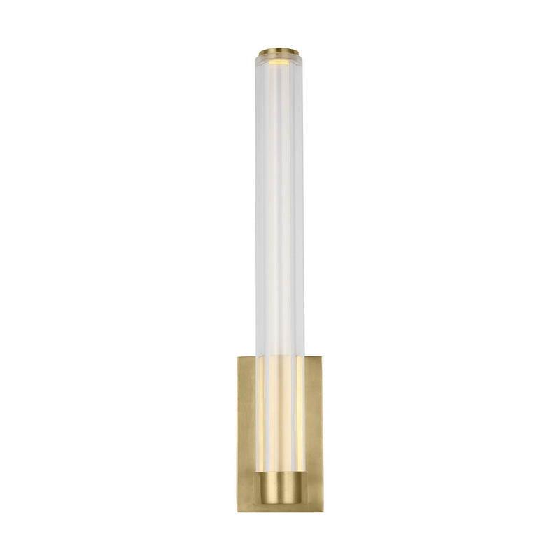 Visual Comfort Modern SLWS84527HABCA LED Wall Sconce, Hand-Rubbed Antique Brass