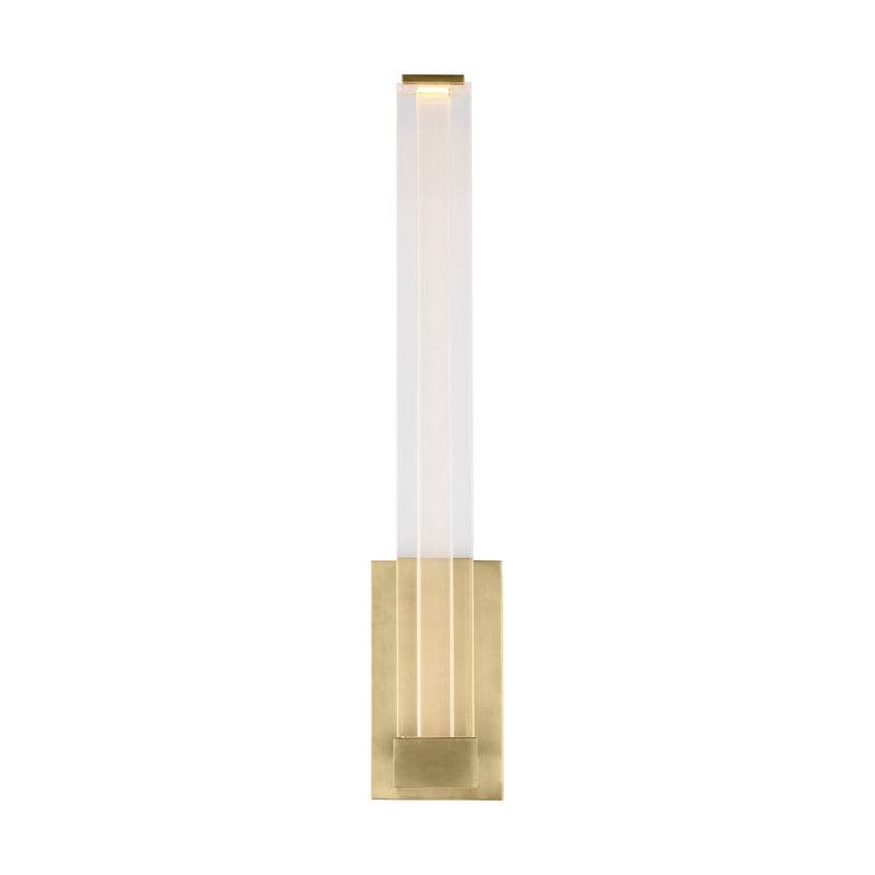 Visual Comfort Modern SLWS84927HABCA LED Wall Sconce, Hand-Rubbed Antique Brass