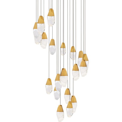 Schonbek Beyond BPD20221OH-AB LED Pendant, Aged Brass