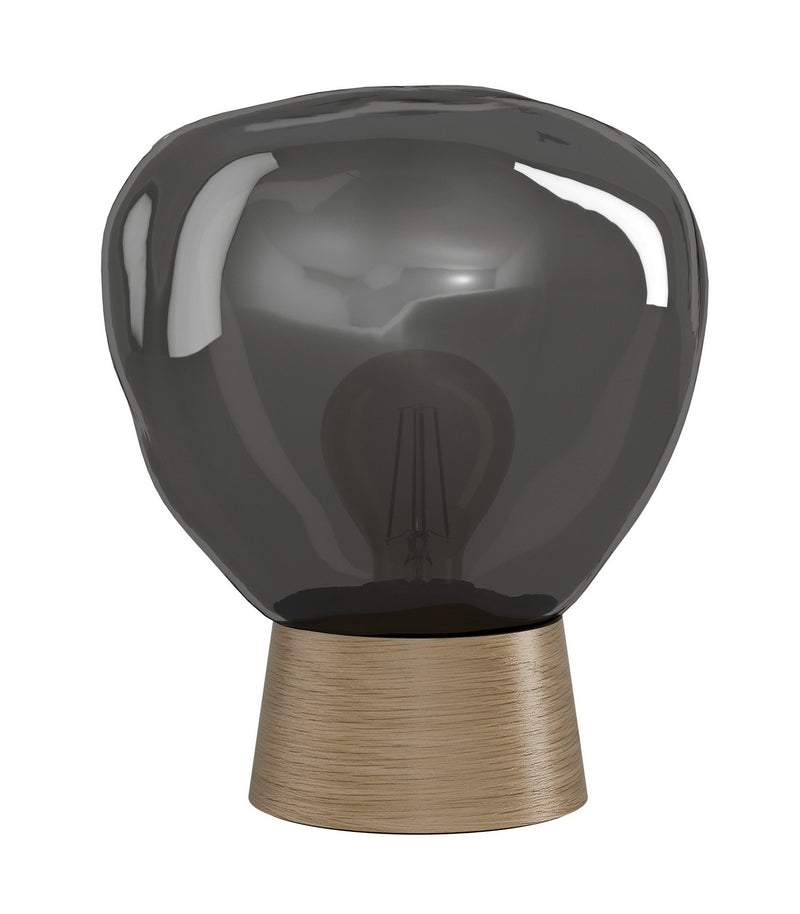 Eglo USA 390321A One Light Table Lamp, Black & Light Wood