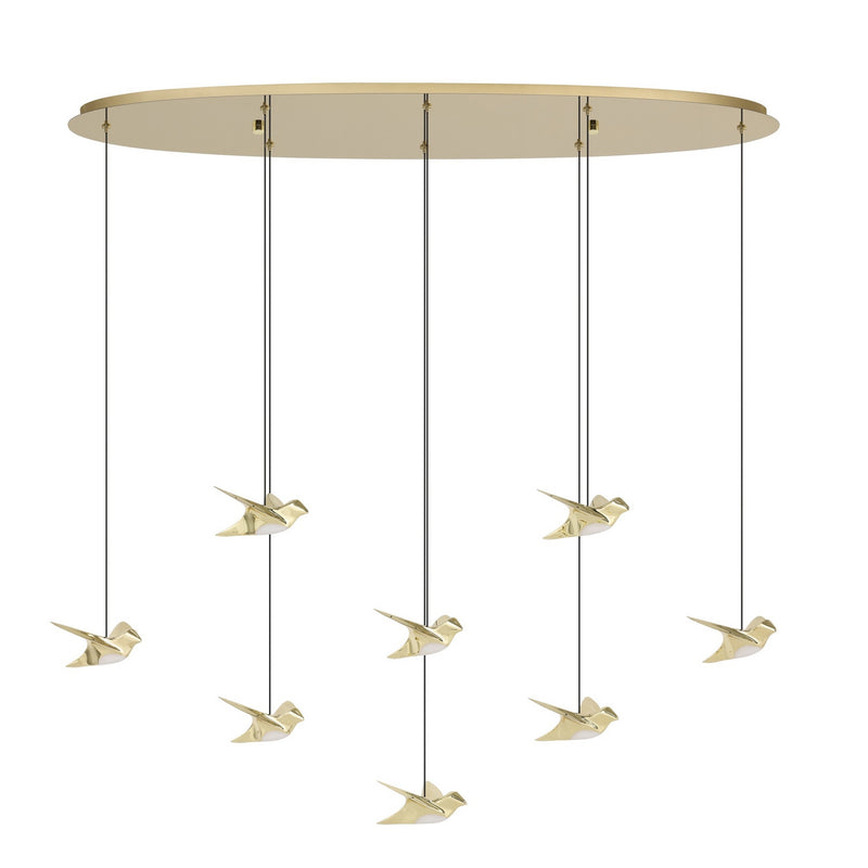 Eglo USA 390397A LED Pendant, Brass