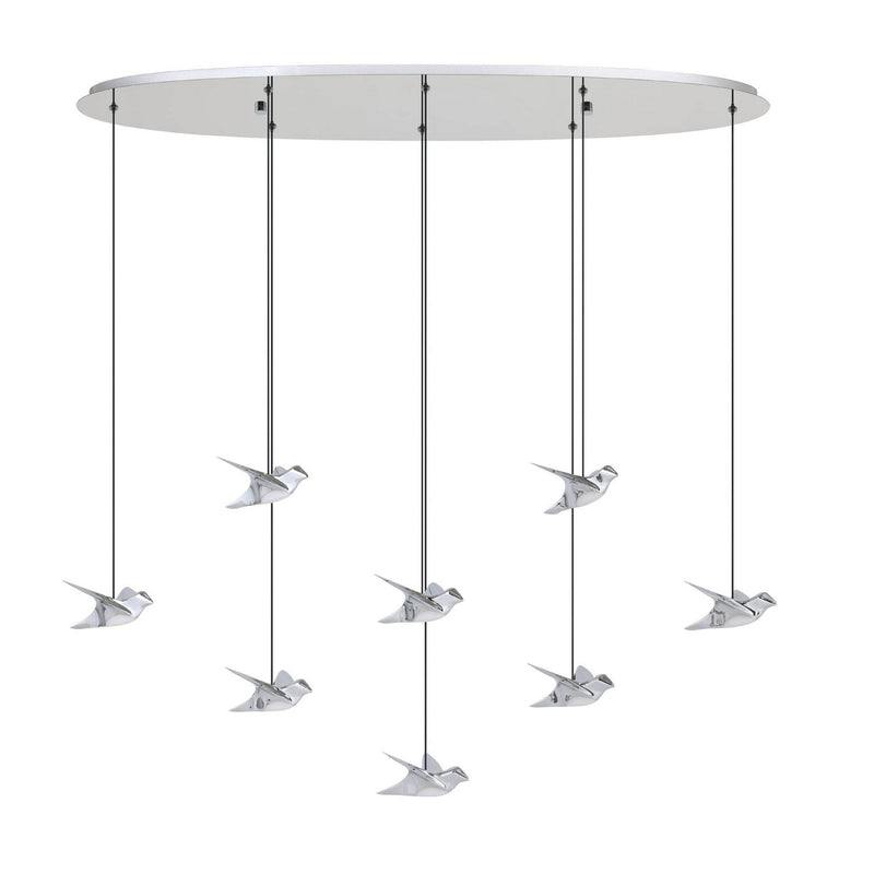 Eglo USA 390401A LED Pendant, Chrome