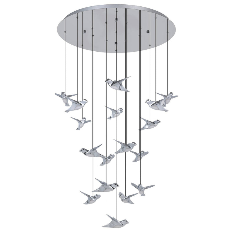 Eglo USA 390402A LED Pendant, Chrome