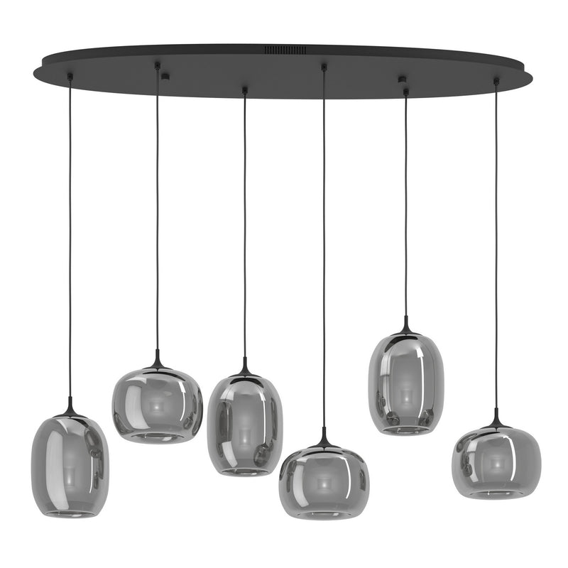 Eglo USA 390415A LED Linear Pendant, Black