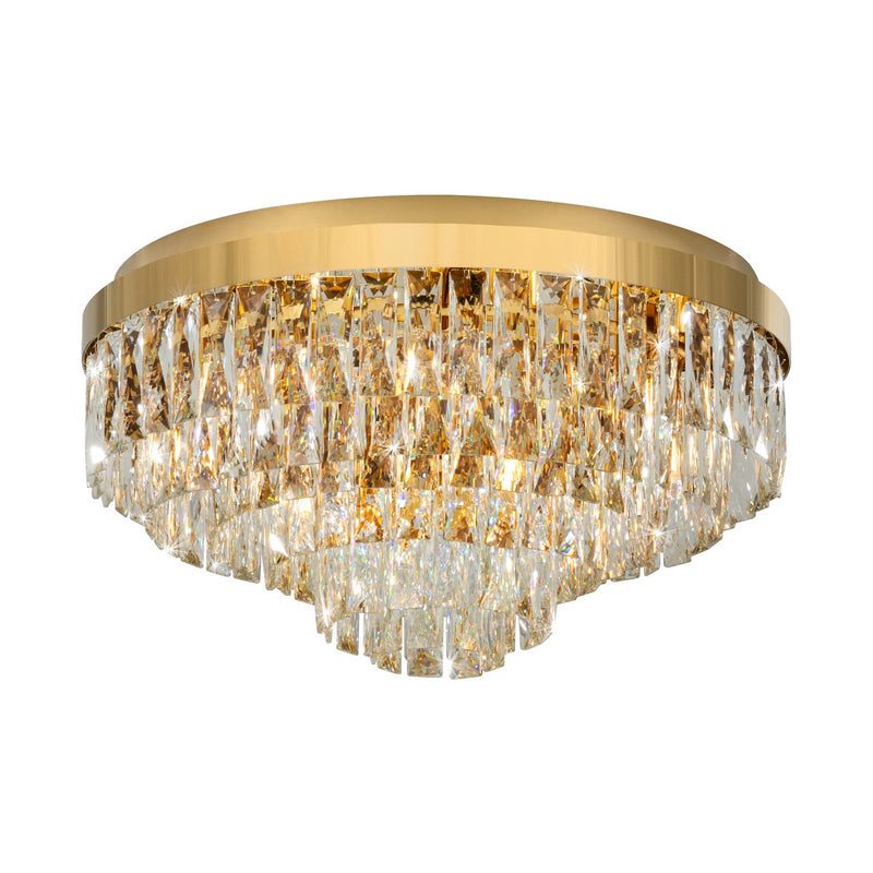 Eglo USA 39458A 11 Light Ceiling Mount, Gold