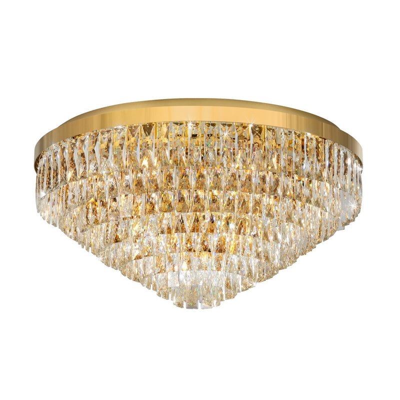 Eglo USA 39459A 16 Light Ceiling Mount, Gold