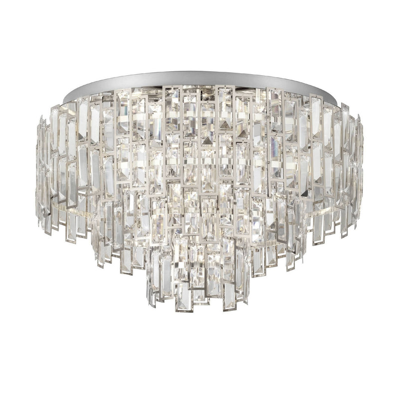 Eglo USA 39624A Ten Light Ceiling Mount, Chrome