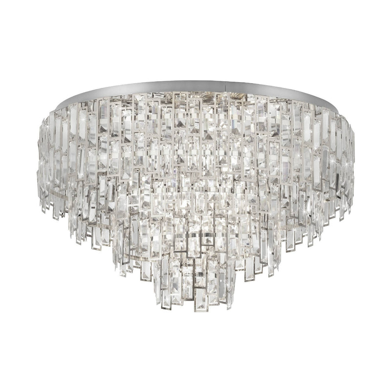 Eglo USA 39625A Ten Light Ceiling Mount, Chrome